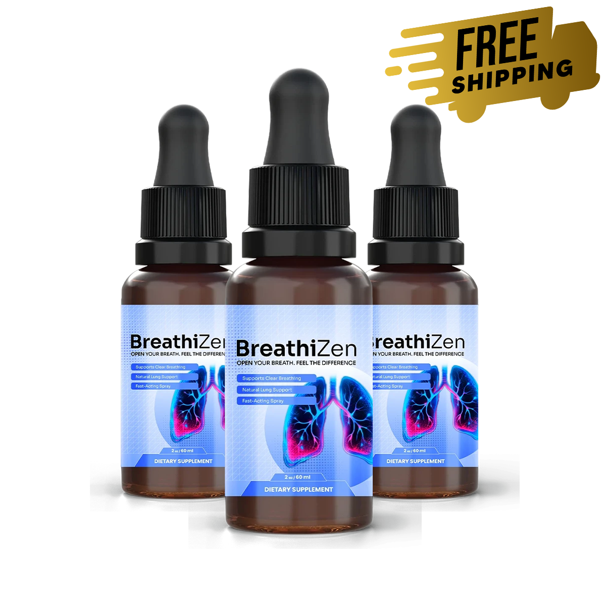 Breathizen three-bottle package with free shipping